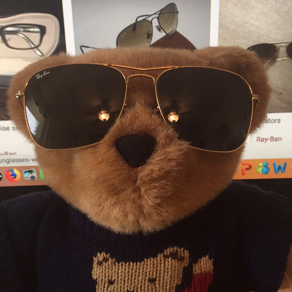 RayBan unisex gold frames